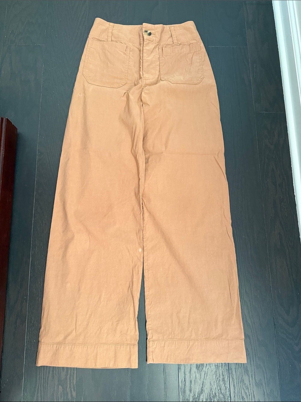 Maeve The Colette Full Length Petite Pants in Tan